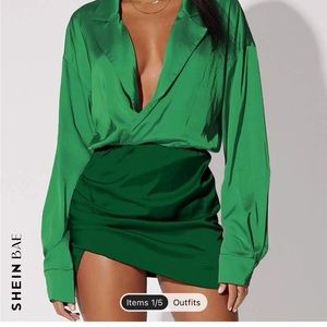 Green Party Dress